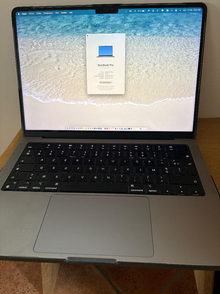 MacBook Pro, Autres tailles, 512 GB, Utilisé, 16 GB