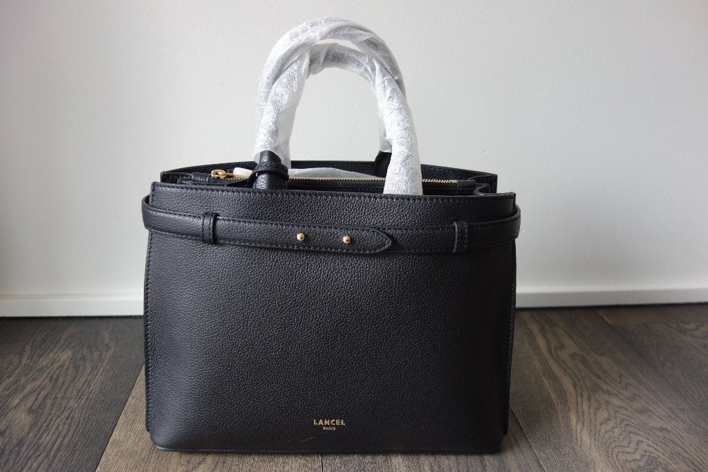 Sac "Faubourg" M cuir noir "LANCEL", Envoi, Neuf, Noir