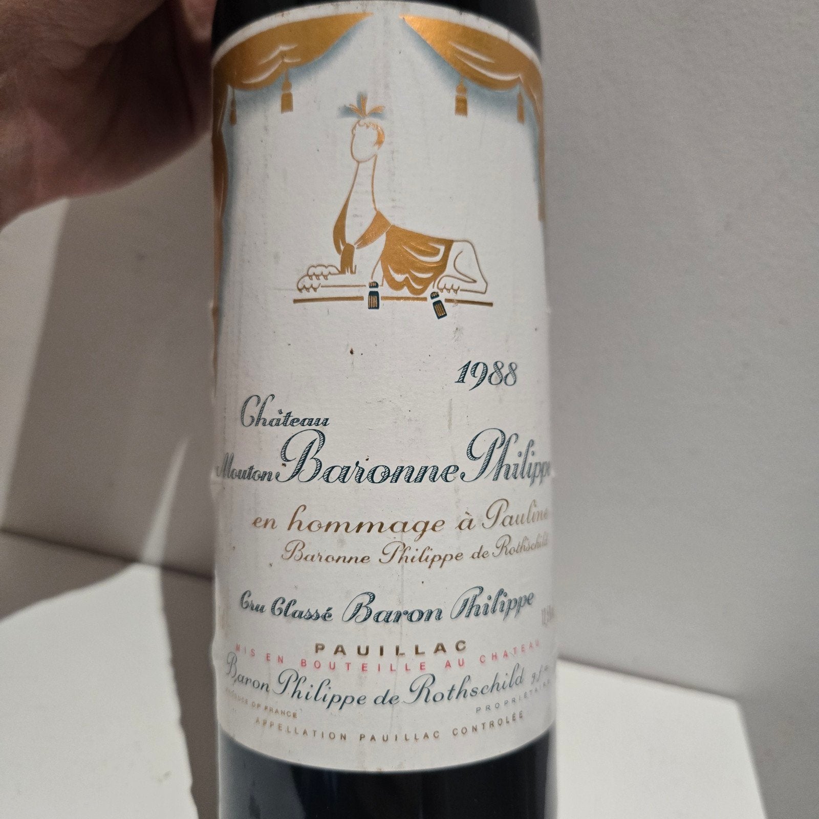 Château Baron Philippe de Rothschild 1988, Enlèvement ou Envoi