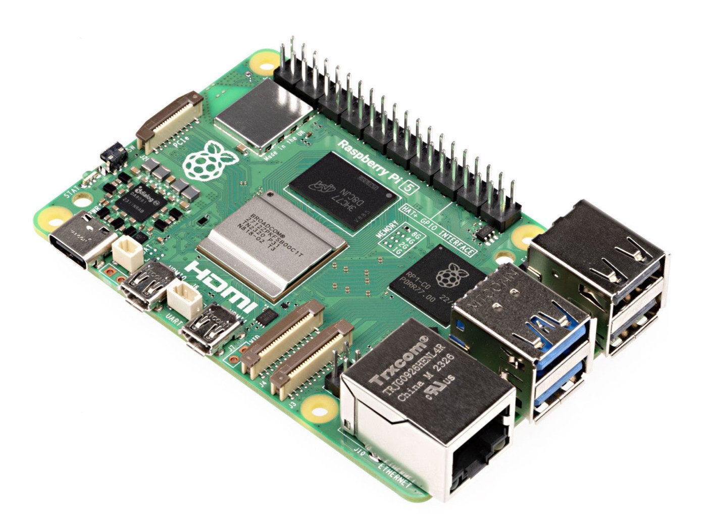 Raspberry PI 5 16GB + PoE HAT, Enlèvement ou Envoi, Comme neuf