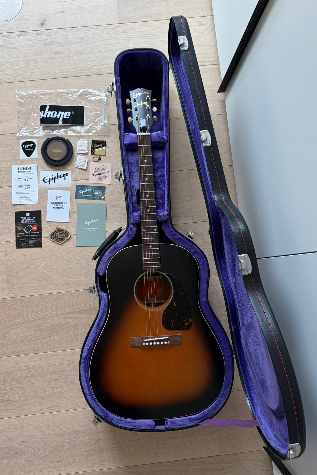 Epiphone IGC 1942 Banner J-45 Vintage Sunburst, Musique & Instruments, Enlèvement, Comme neuf, Guitare Western ou Guitare Folk