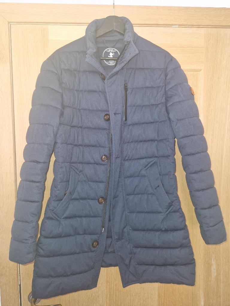 Save the Duck lange en lichte jas, Ophalen of Verzenden, Maat 48/50 (M), Blauw, Gedragen