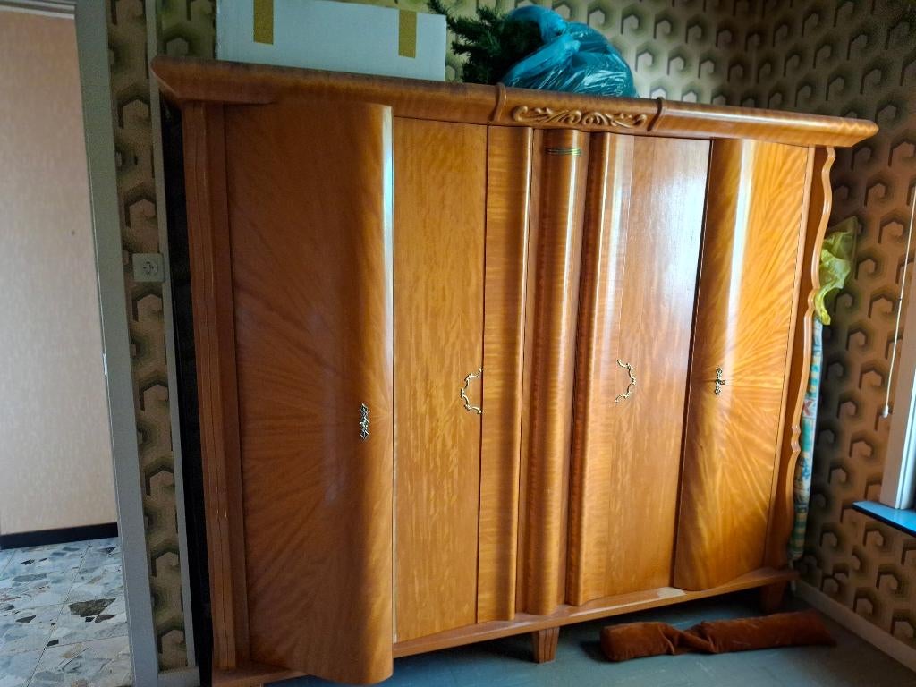 Retro kleerkast, Huis en Inrichting, Kasten | Kleerkasten, Ophalen, Met deur(en), Gebruikt, Jaren 60