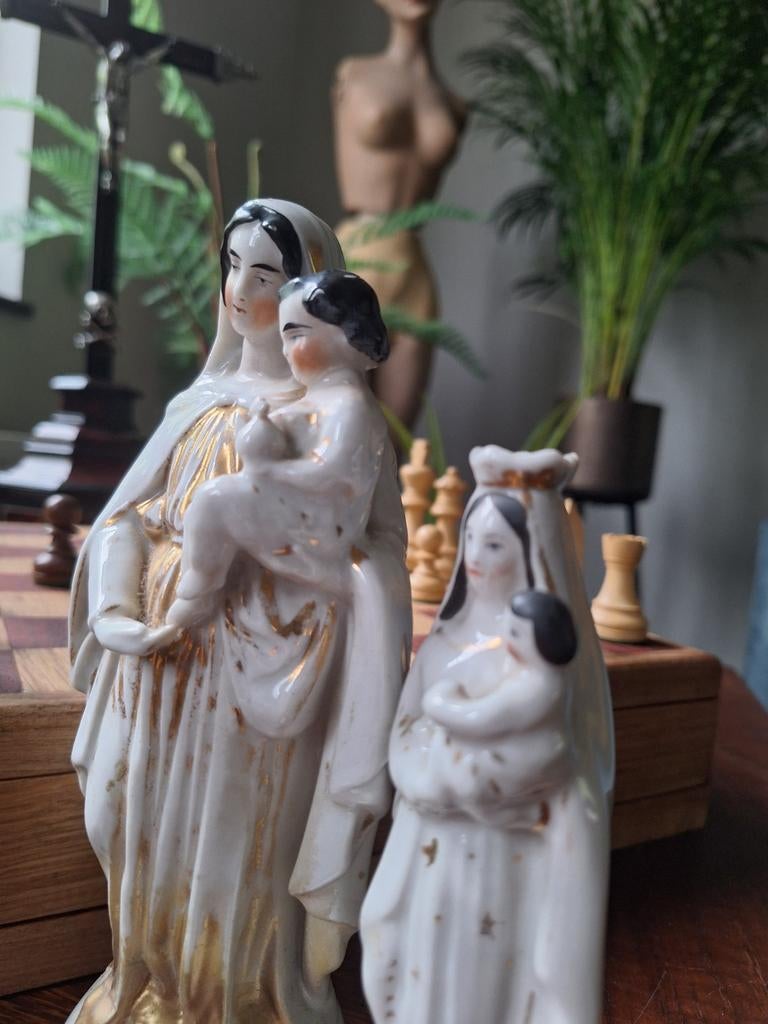 Antieke porseleinen beeldjes, Antiek en Kunst, Ophalen of Verzenden
