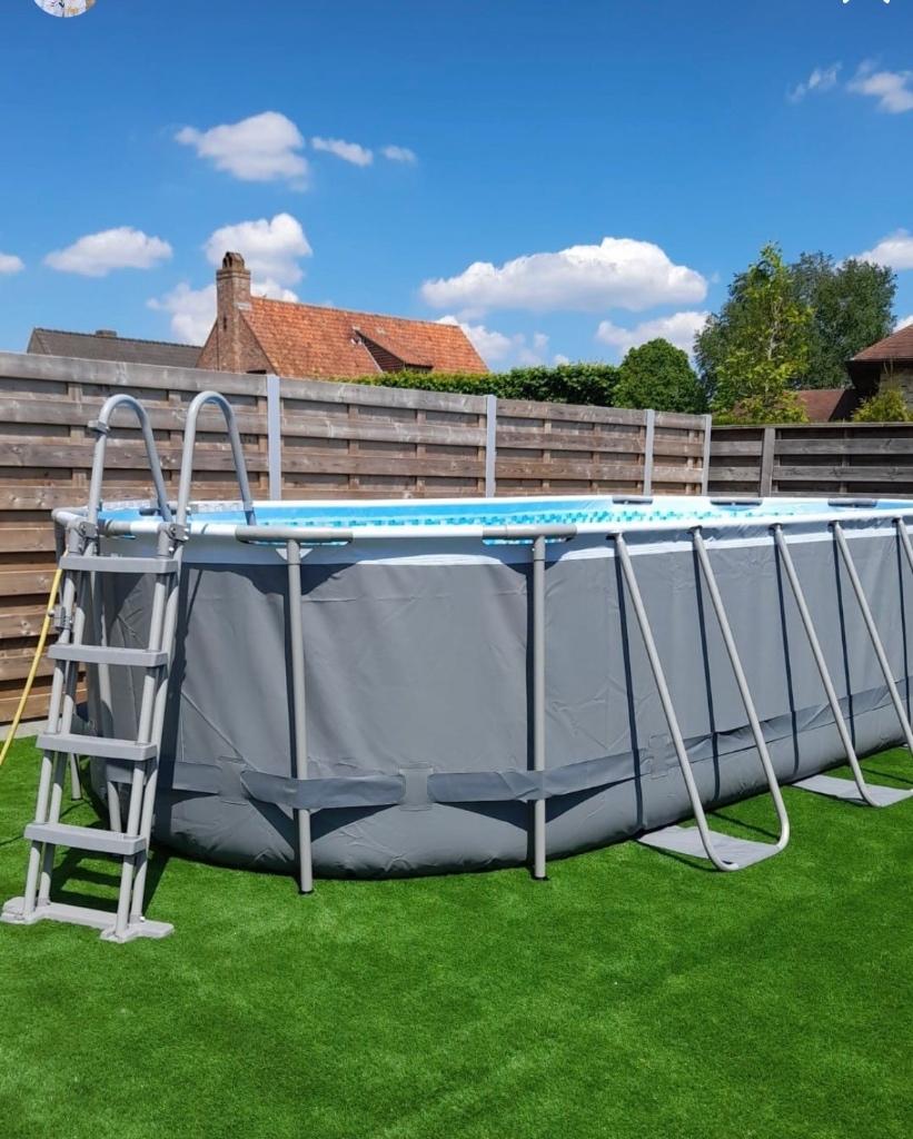 Zwembad, Tuin en Terras, Gebruikt, Minder dan 200 cm, Ovaal, Ophalen