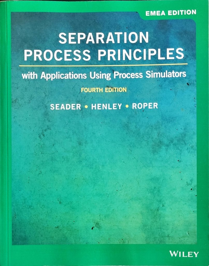 Principes du processus de séparation - Quatrième édition, Enlèvement ou Envoi, Comme neuf, Enseignement supérieur professionnel