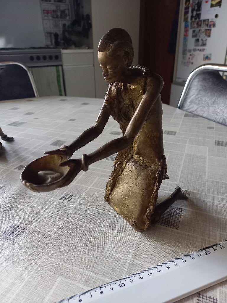 bronzen figuren, Enlèvement, Brons, Statue