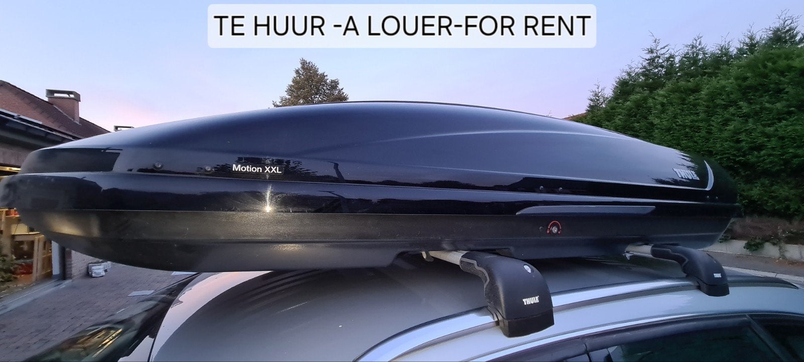 Dakkoffer thule motion xxl met 630l inhoud TE HUUR, Auto diversen, Dakkoffers, Ophalen