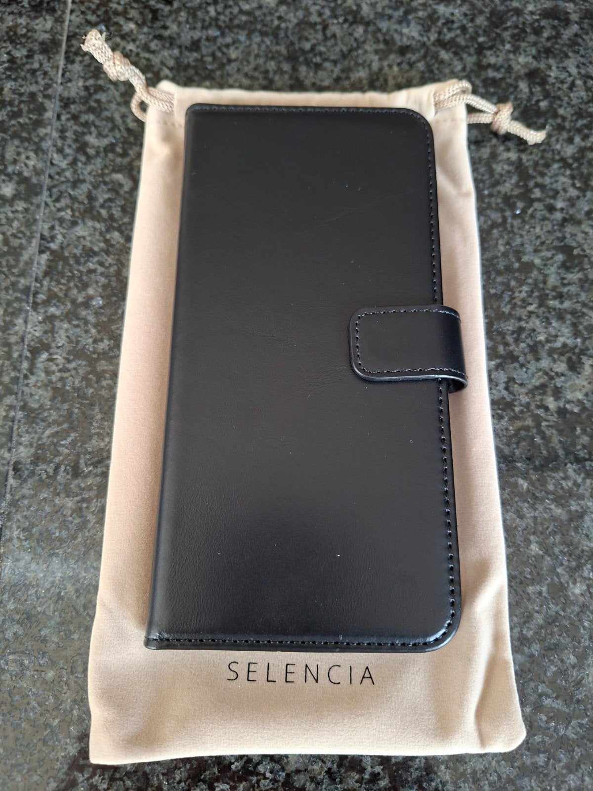 Selencia echt leren bookcase Samsung Galaxy A52 5G/4G zwart, Ophalen of Verzenden, Nieuw