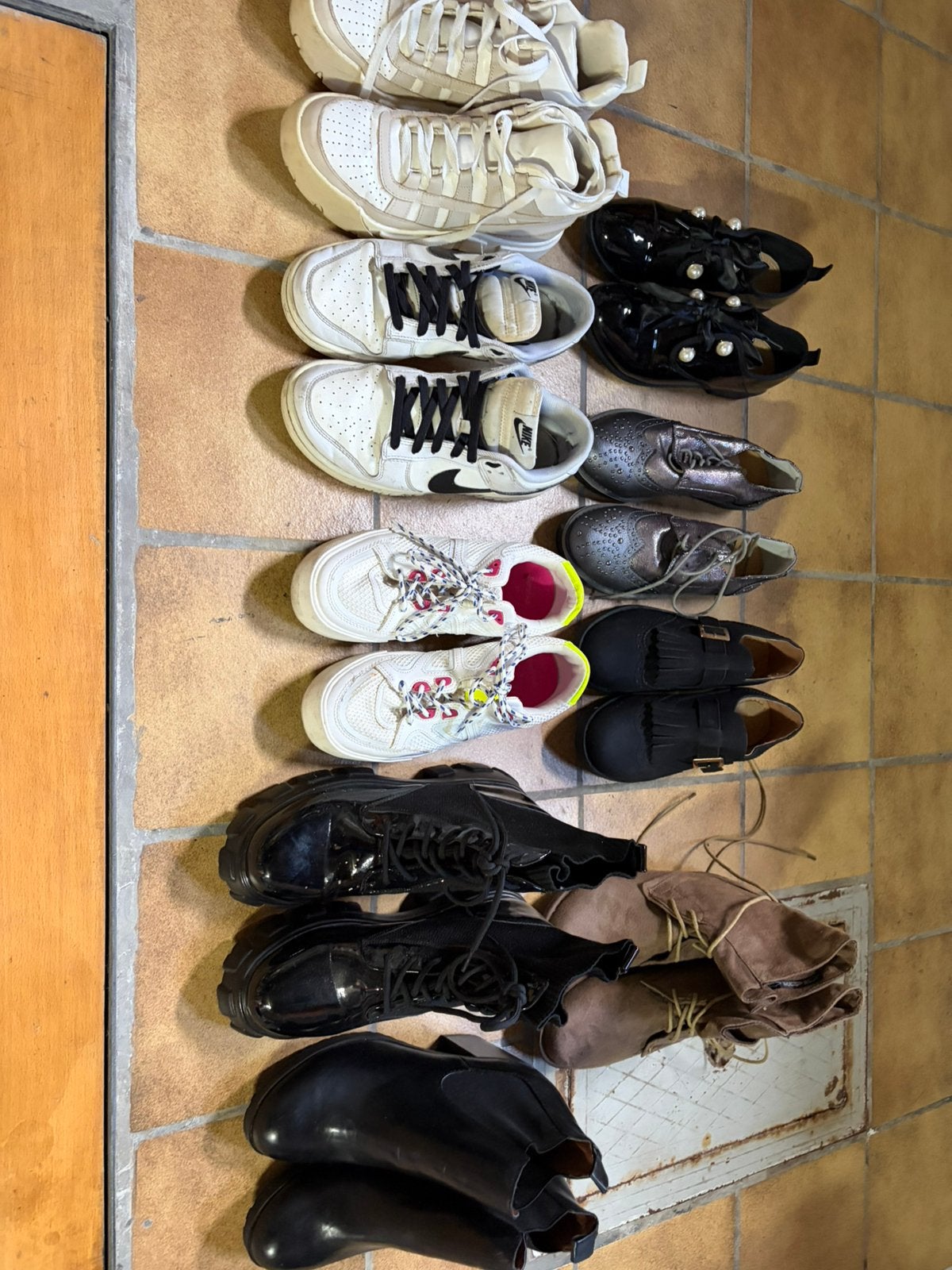 Plusieurs chaussures pour F utilisées avec pointures 37, 38, Enlèvement, Porté, Chaussures de marche