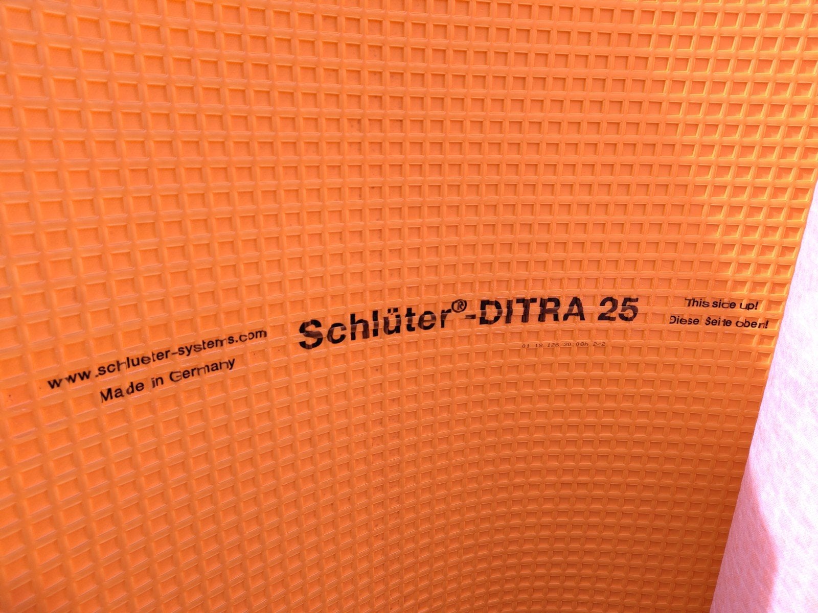 Schluter Ditra 25 PE-ontkoppelingsmat, Enlèvement, Comme neuf