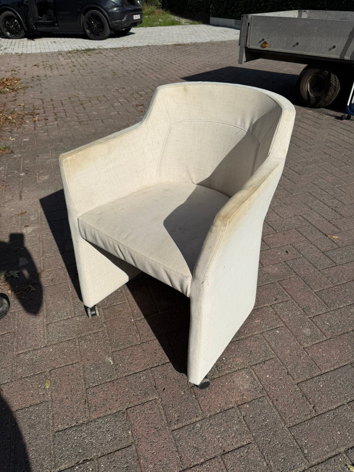 4 stoelen voor aan eettafel, Ophalen, Gebruikt, Overige kleuren, Stof