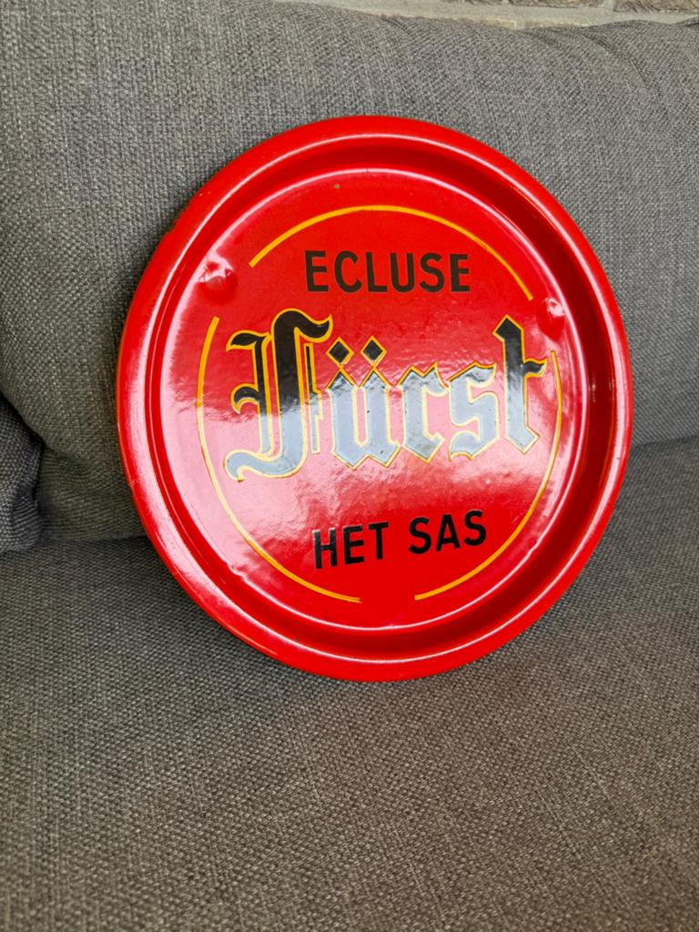 Ecluse Fürst Het sas emaille dienblad plateau, Verzamelen, Ophalen of Verzenden, Zo goed als nieuw