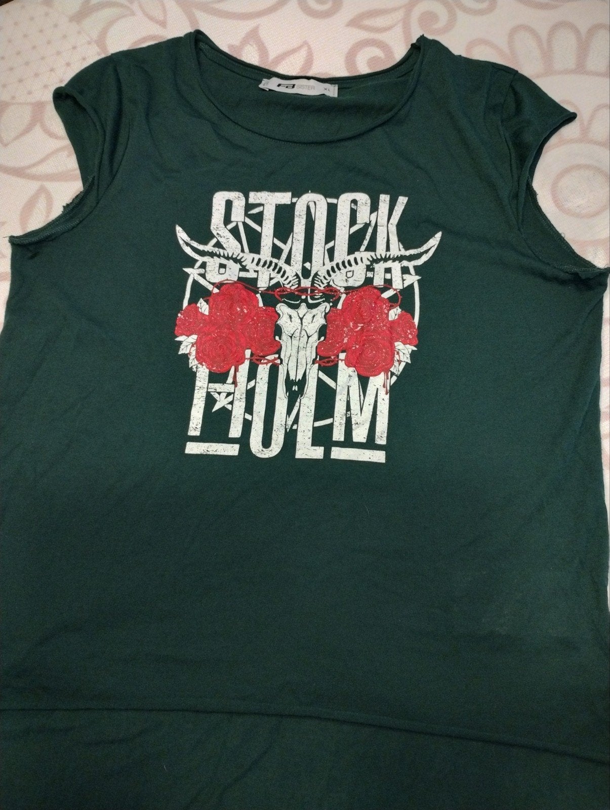 Groen T shirt FB Sister m. XL, Maat 46/48 (XL) of groter, Ophalen of Verzenden, Zo goed als nieuw, Zonder mouw