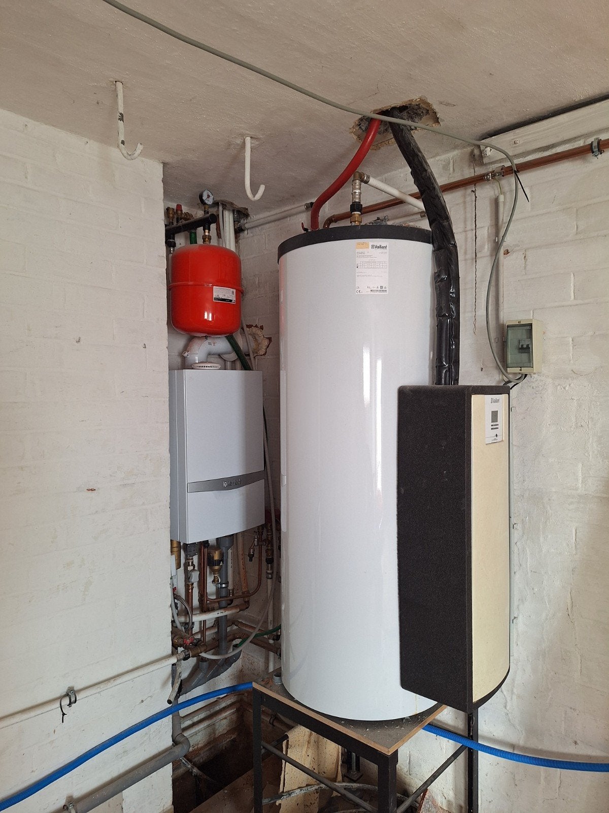 Zonneboiler vaillant, Ophalen