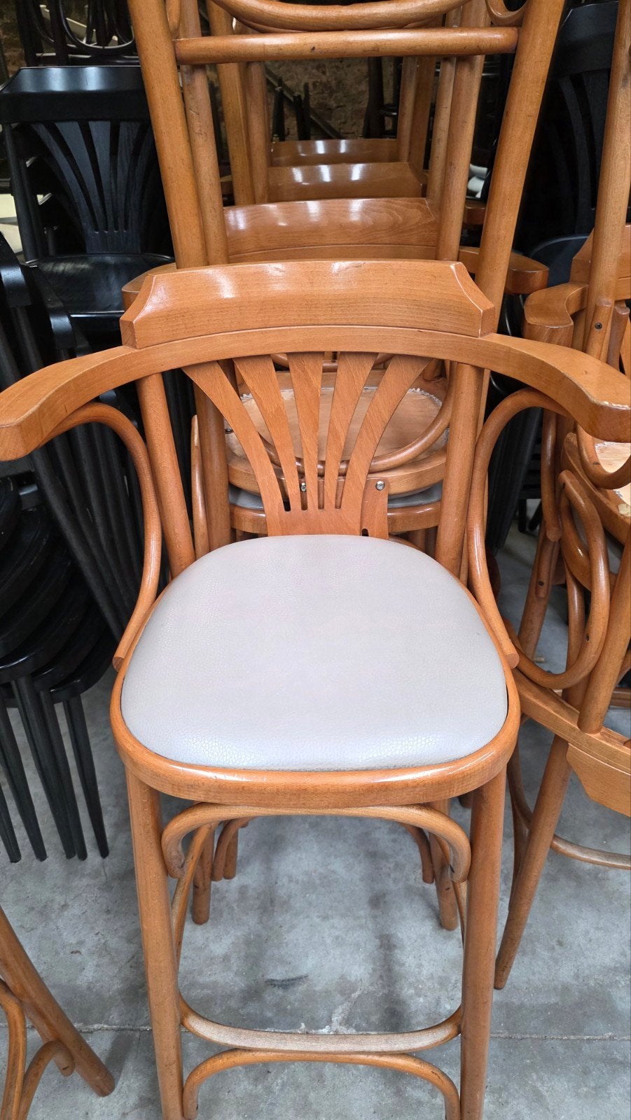 15x Thonet barkrukken cafe bar horeca bruine kroeg partij, Ophalen of Verzenden