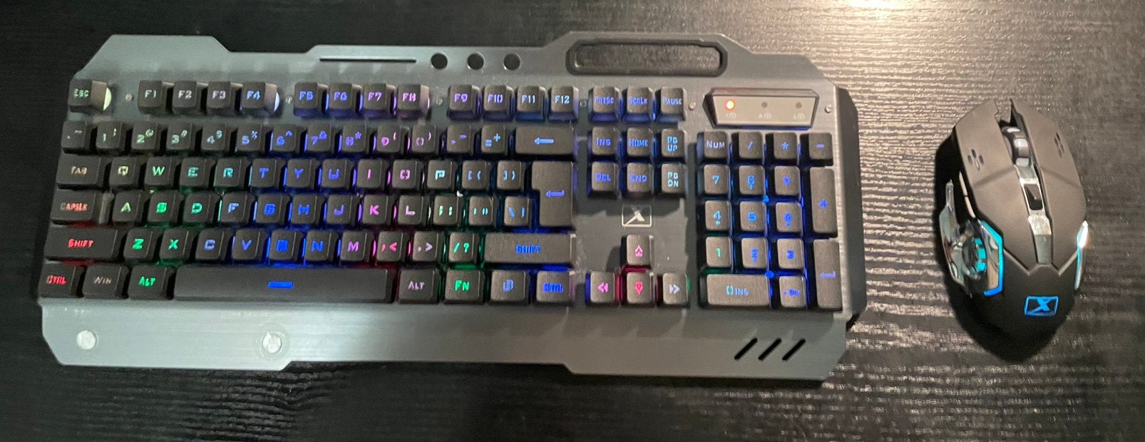 Clavier et Souris Gaming QWERTY RGB, Informatique & Logiciels, Ensemble clavier et souris, Enlèvement ou Envoi, Comme neuf, Qwerty