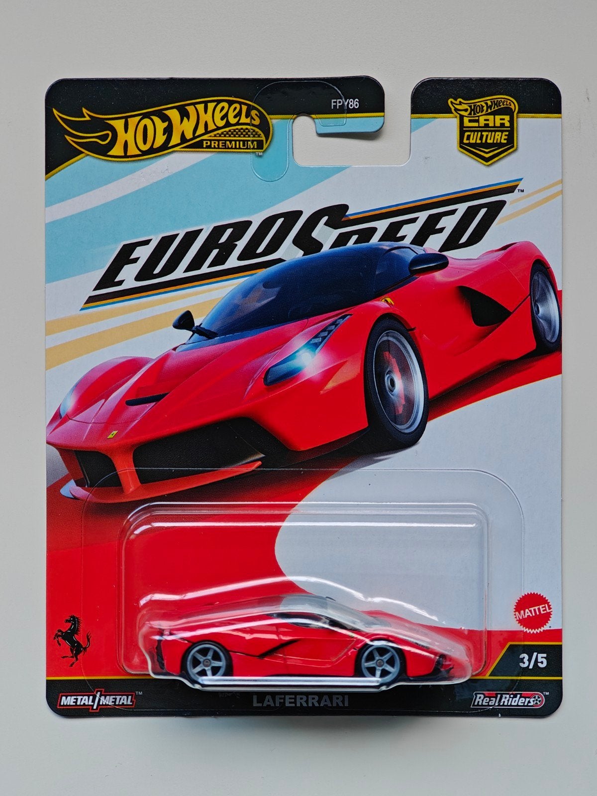 Hot Wheels Premium LaFerrari Euro Speed, Hobby en Vrije tijd, Modelauto's | Overige schalen, Auto, Ophalen of Verzenden
