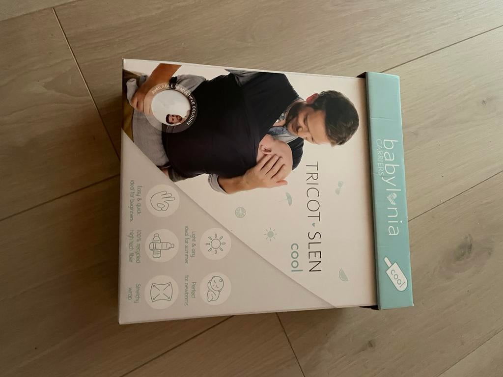 Babylonia tricot slen, Draagdoek, Buik of Rug, Nieuw, Ophalen
