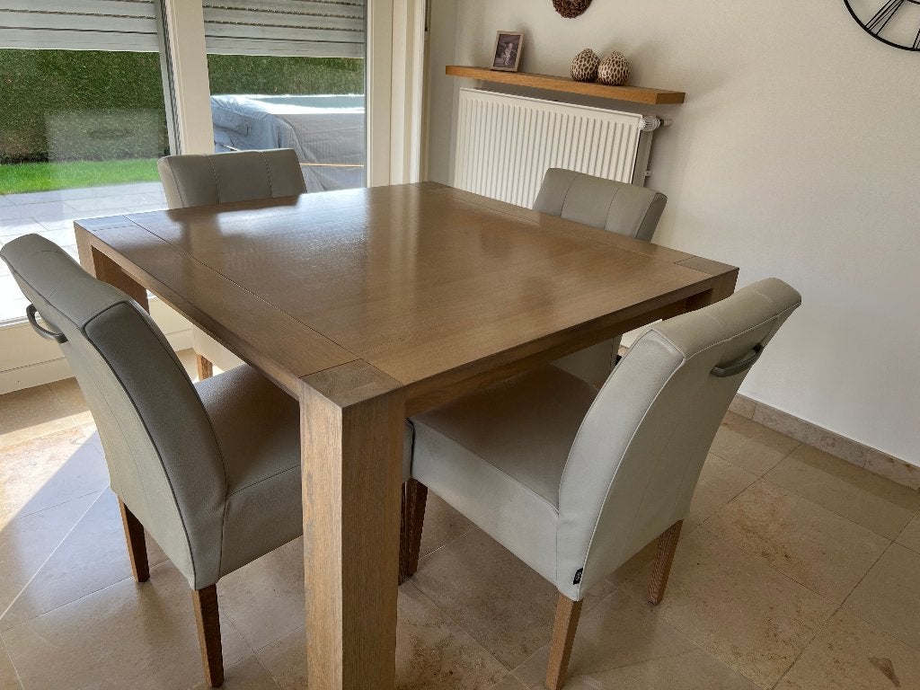 Belle table de cuisine en chêne massif, Maison & Meubles, Tables | Tables à manger, 100 à 150 cm, Quatre personnes, 100 à 150 cm
