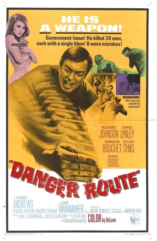 16mm speelfilm -- Danger Route (1968), Audio, Tv en Foto, Ophalen of Verzenden, 16mm film