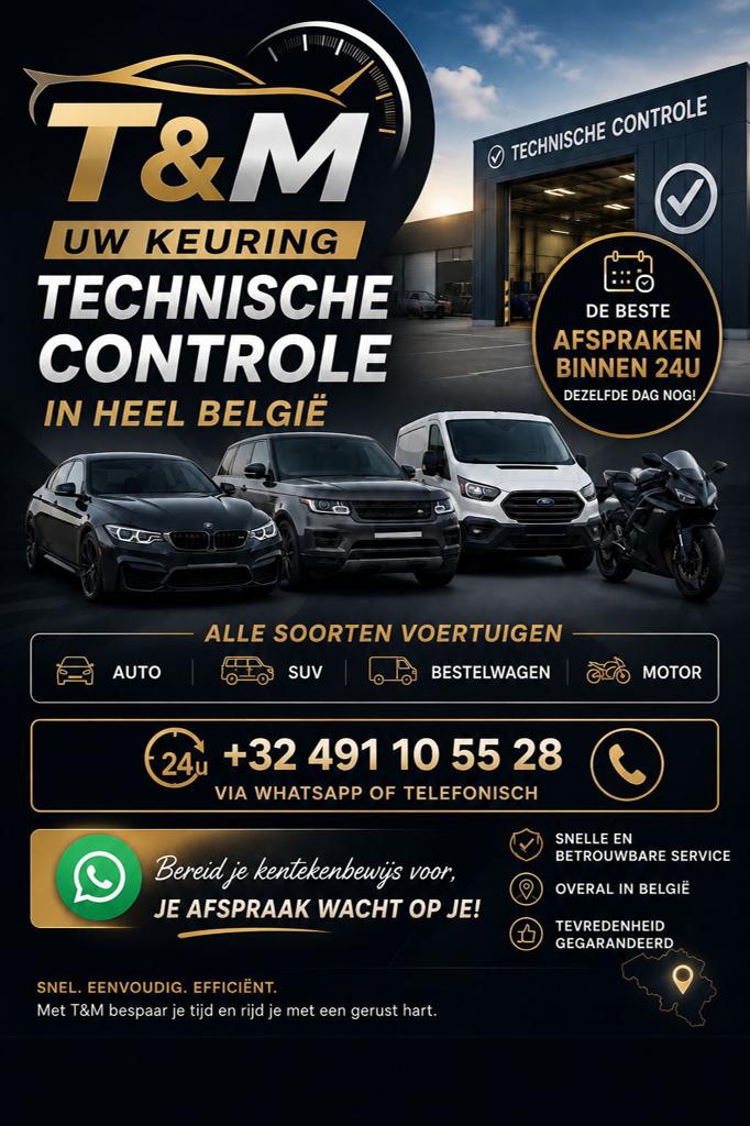 Technische controle/keuringsafspraak, Ophalen of Verzenden, Zo goed als nieuw