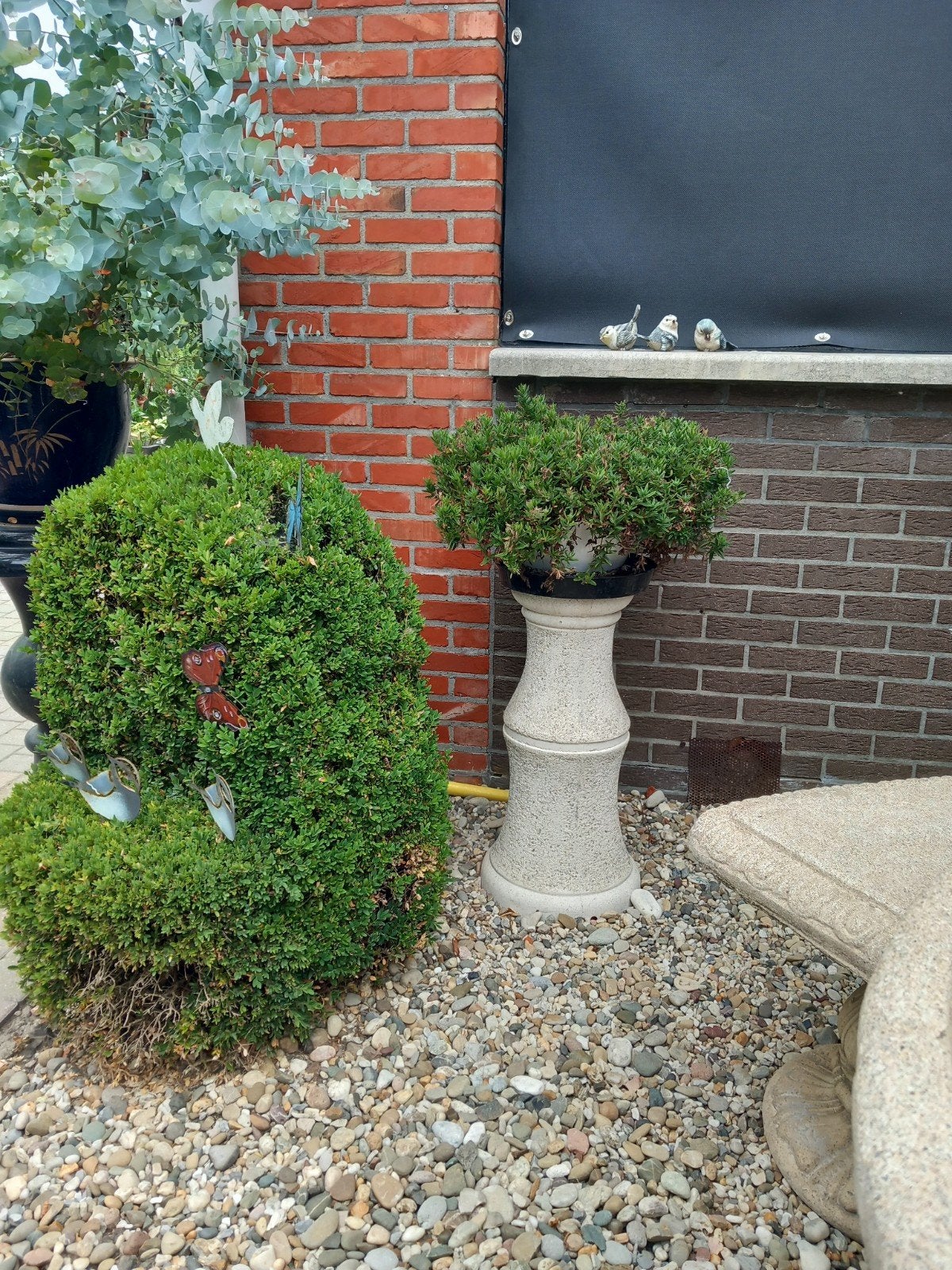 2 betonnen pilaren, Tuin en Terras, Tuinvazen, Ophalen, Gebruikt