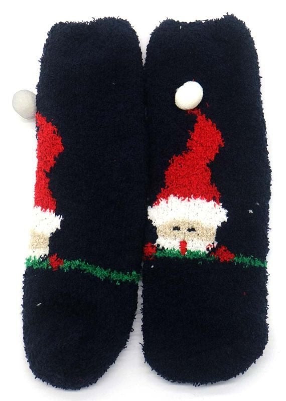 Chaussettes de maison épaisses et moelleuses bleu Noël 35-40, Enlèvement ou Envoi, Neuf, Garçon ou Fille, Chaussettes