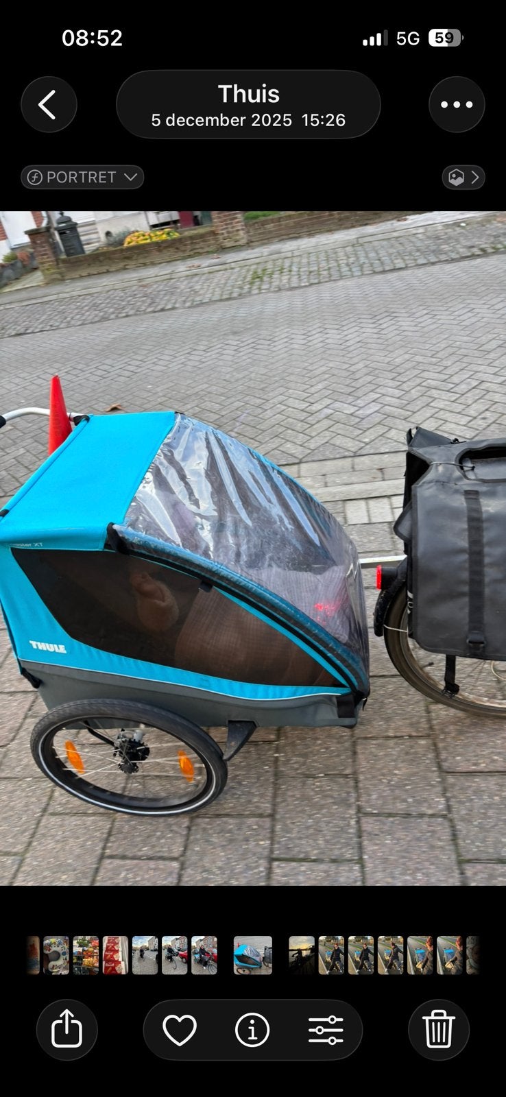 Thule fietskar, Ophalen, Zo goed als nieuw