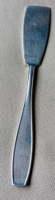 Couteau à beurre art déco en métal argenté, Enlèvement ou Envoi, Argent
