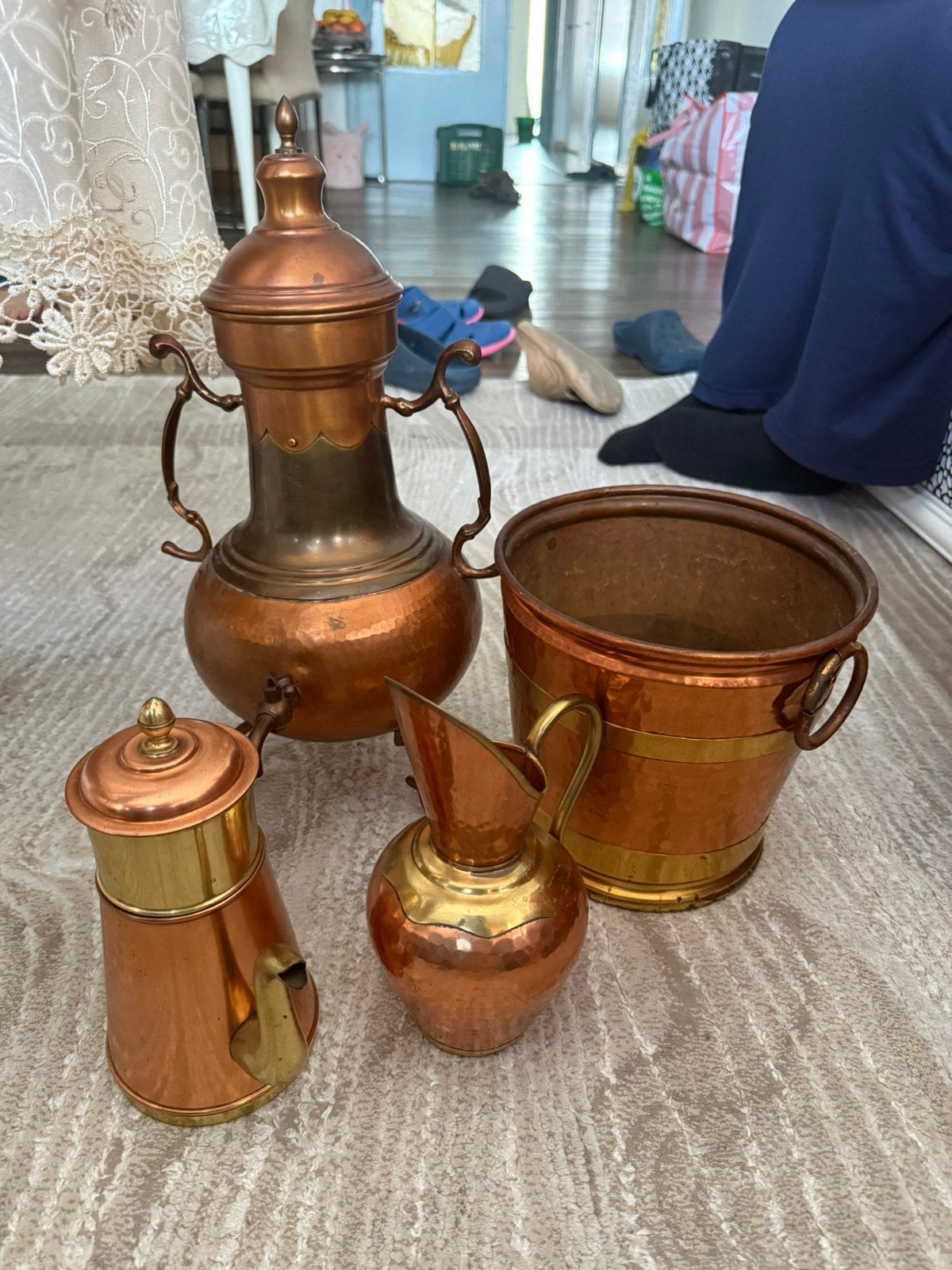 Antieke Kopere stukken., Antiek en Kunst, Antiek | Brons en Koper, Ophalen of Verzenden