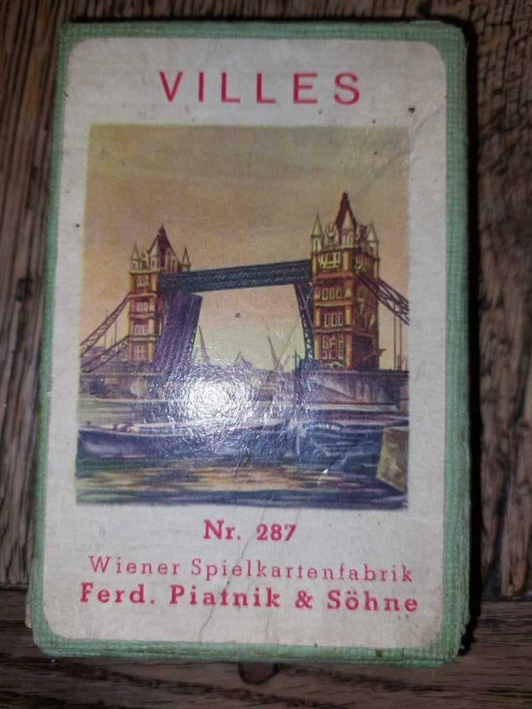 oude speelkaarten Villes, begin 1900, Ophalen of Verzenden