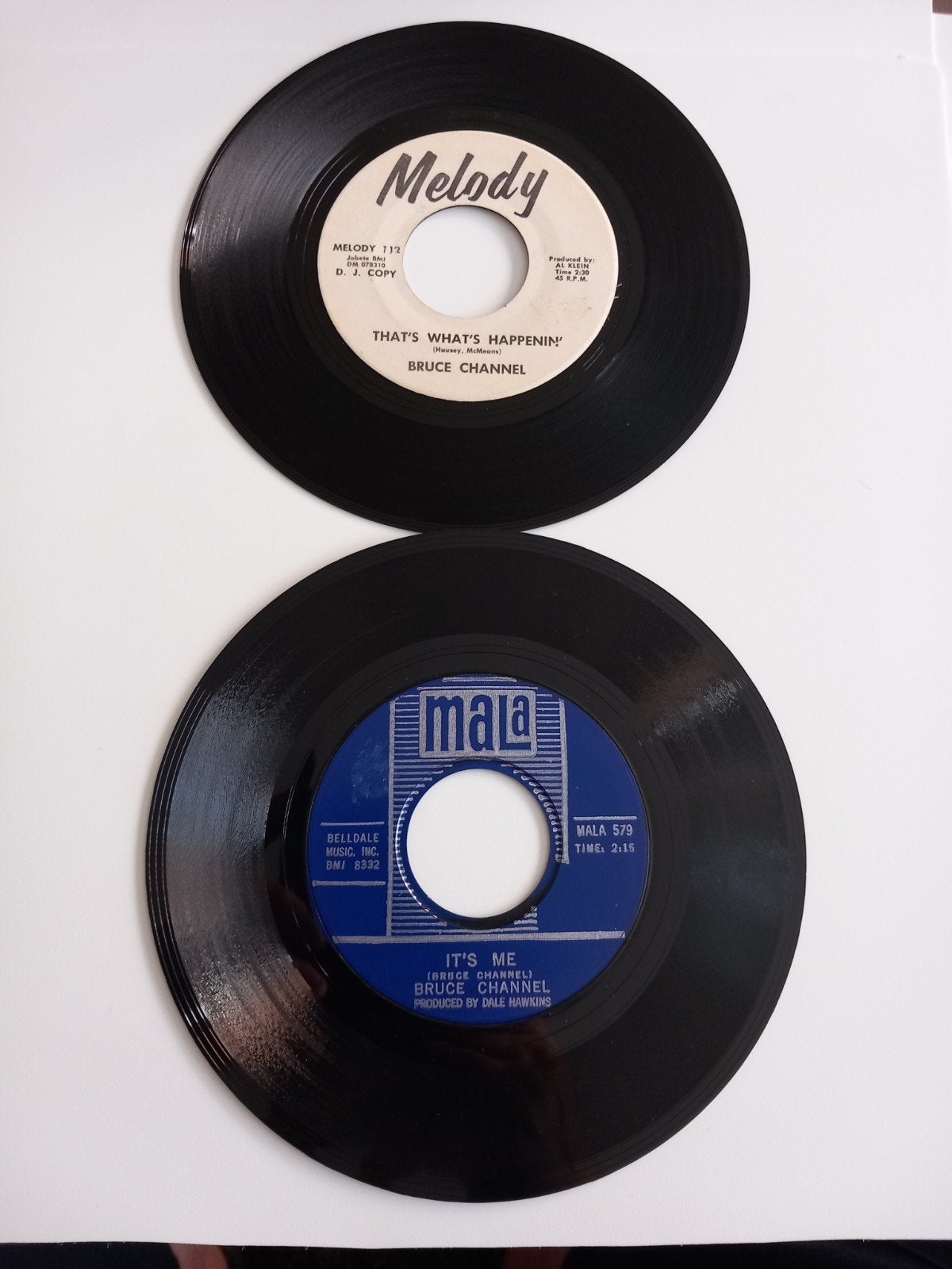 BRUCE CHANNEL. Y0S OLDIES POP-CORN USA 2 X 45T, Enlèvement ou Envoi, Pop