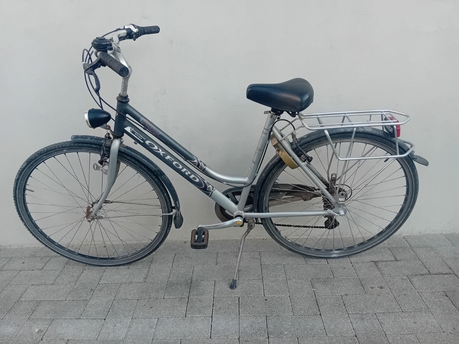 Damesfiets alu Oxford Greenland 28inch 7speed framemaat 51cm, 28 inch, Gebruikt, Velgrem, 47 tot 50 cm