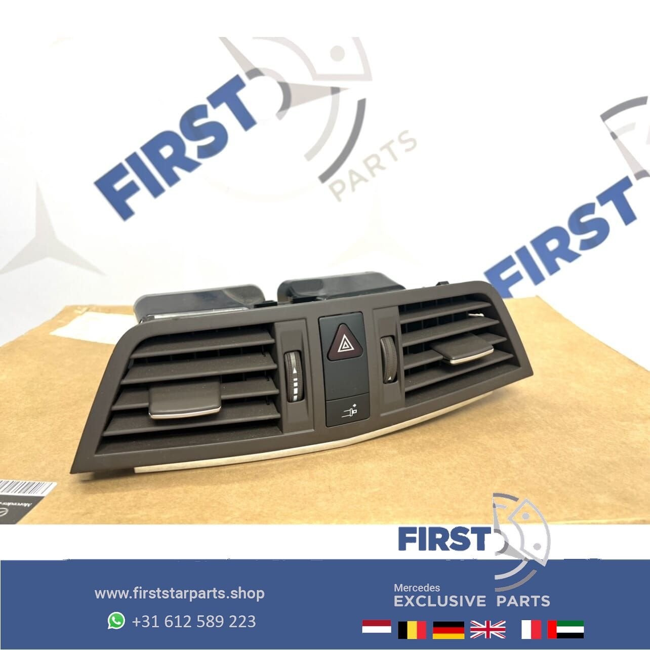 W212 W207 VENTILATIE LUCHTROOSTER MIDDEN BRUIN Mercedes E KL, Utilisé, -, -, Enlèvement ou Envoi
