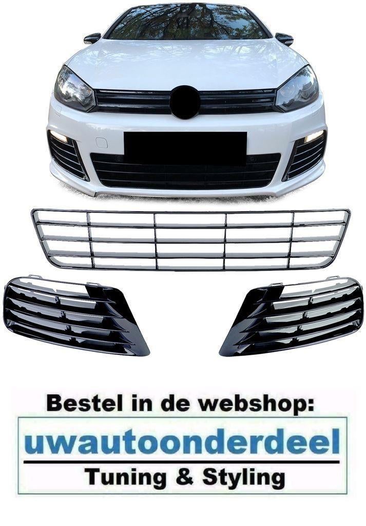 Hoogglans Zwart Grill Set Geschikt Voor Golf 6 R20, Autos : Divers, Tuning & Styling, Envoi