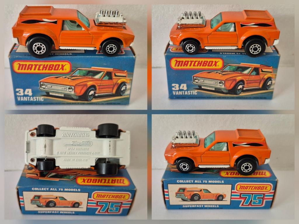 matchbox 34-B 1975 Vantastic - NMIB, Ophalen of Verzenden, Zo goed als nieuw, Auto