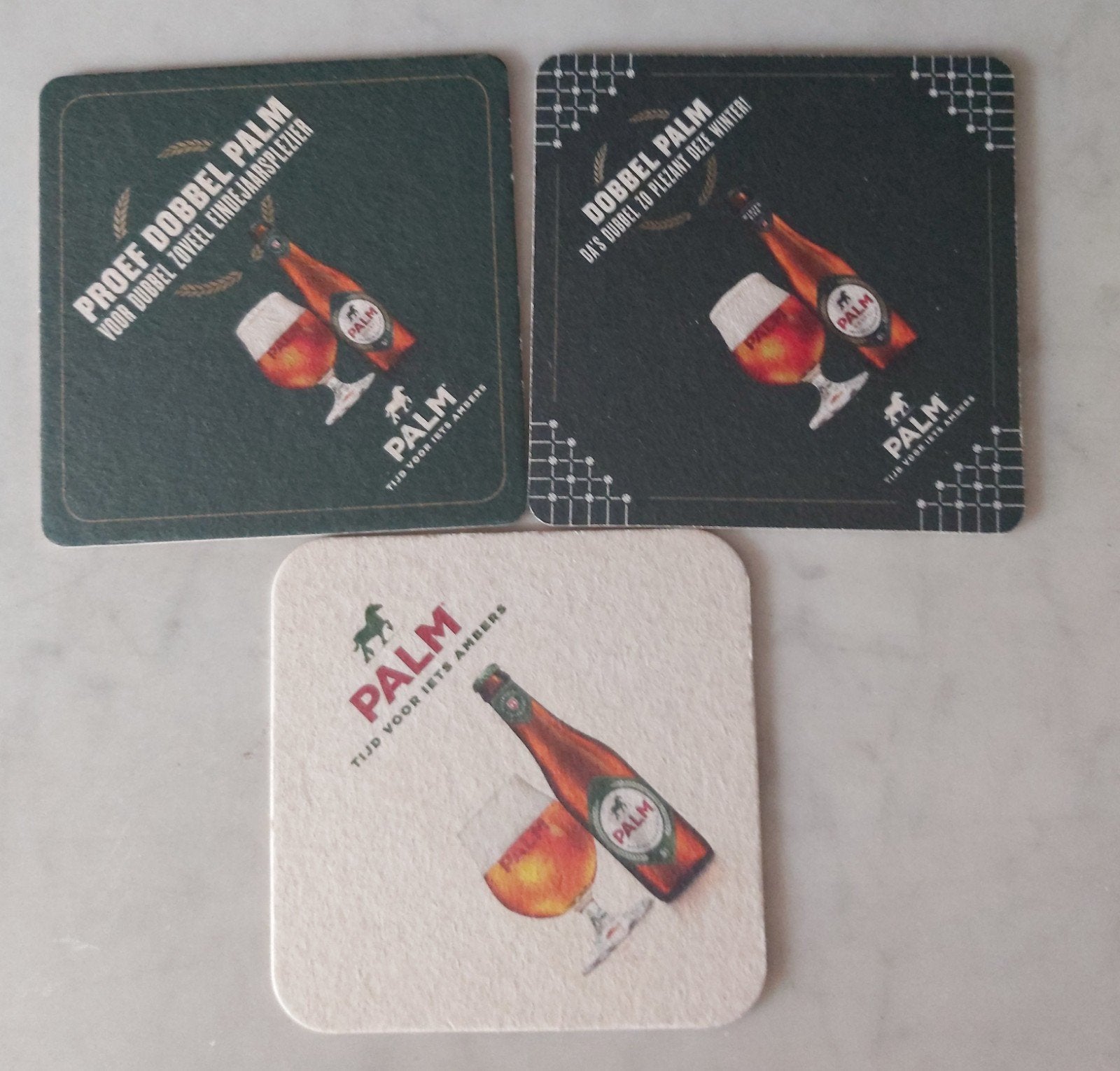 palm bierviltjes 3 stuks, Collections, Marques de bière, Enlèvement ou Envoi, Palm