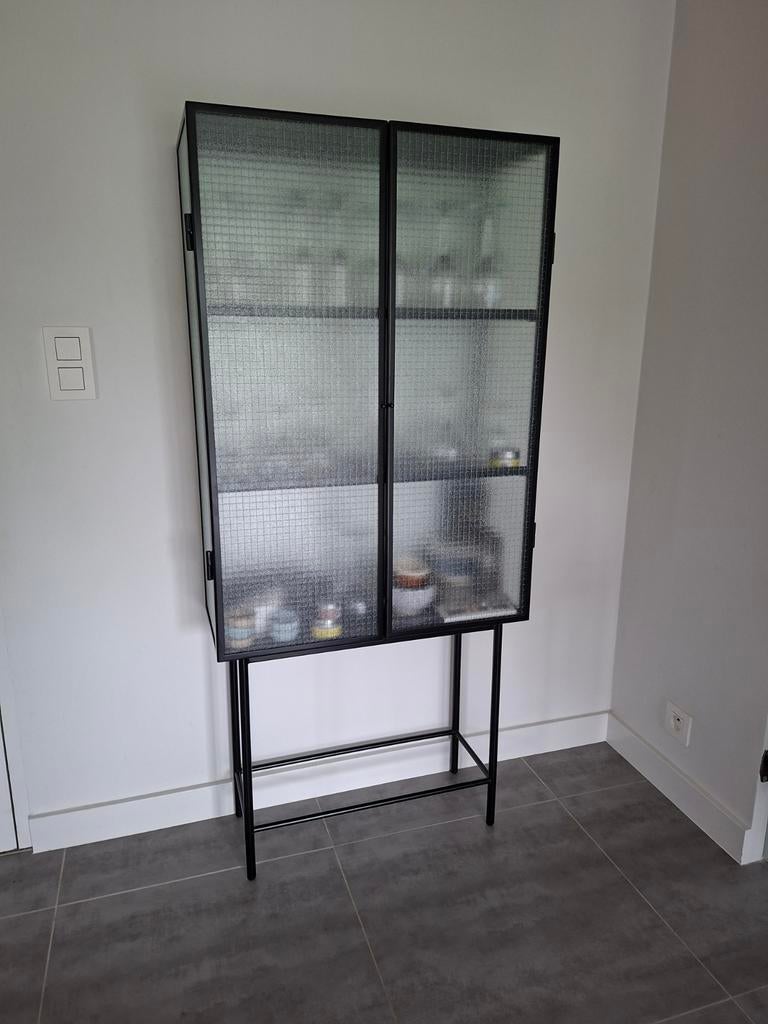 Vitrinekast Ferm Living Haze, Maison & Meubles, Armoires | Vitrines, Verre, Métal, Enlèvement