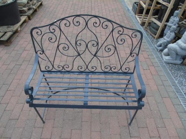 banc de jardin en fer forgé couleur gris rouillé, Enlèvement, Neuf