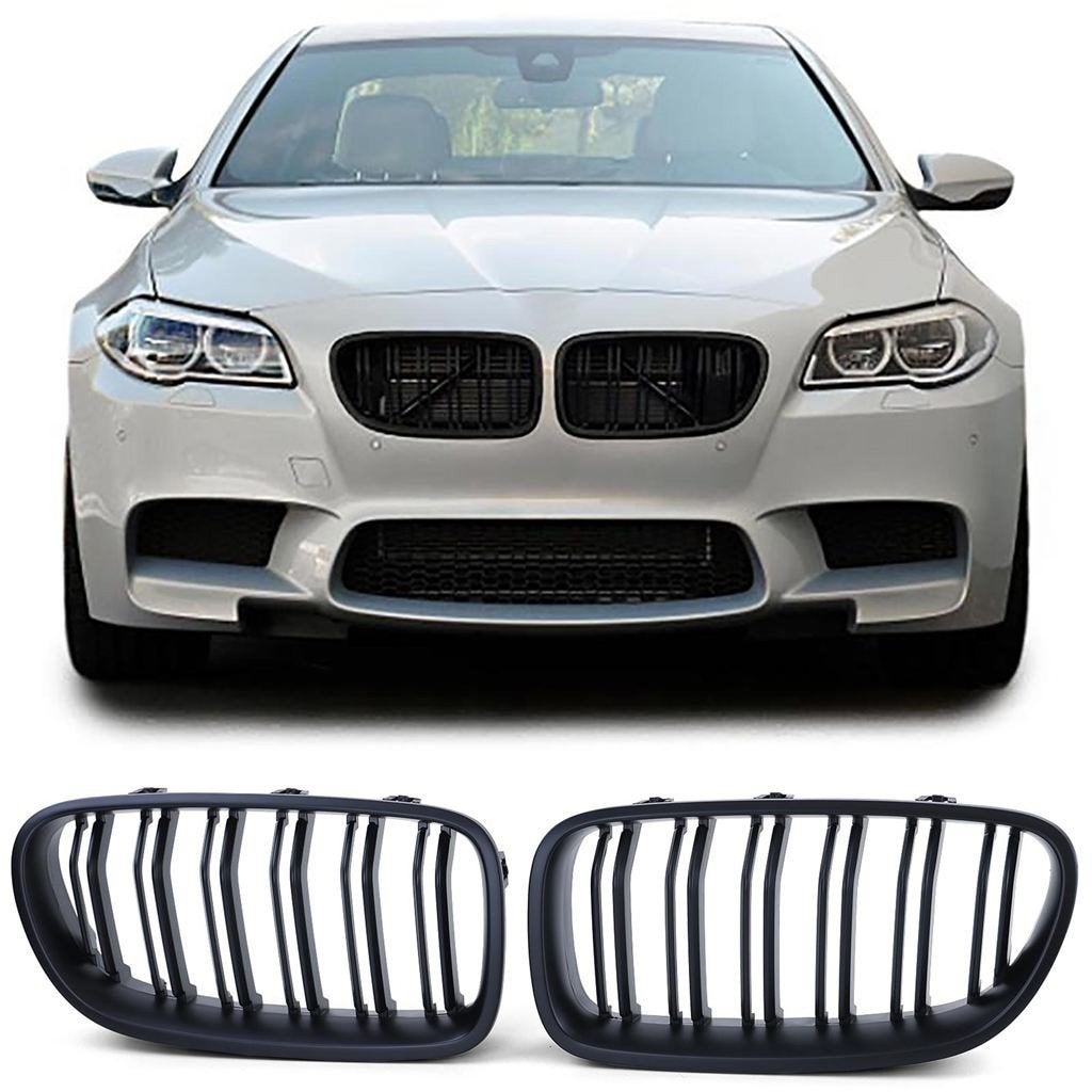Grill Nieren Voor Bmw 5-serie F10 F11 Mat Zwart Dubbele M5 S, Envoi
