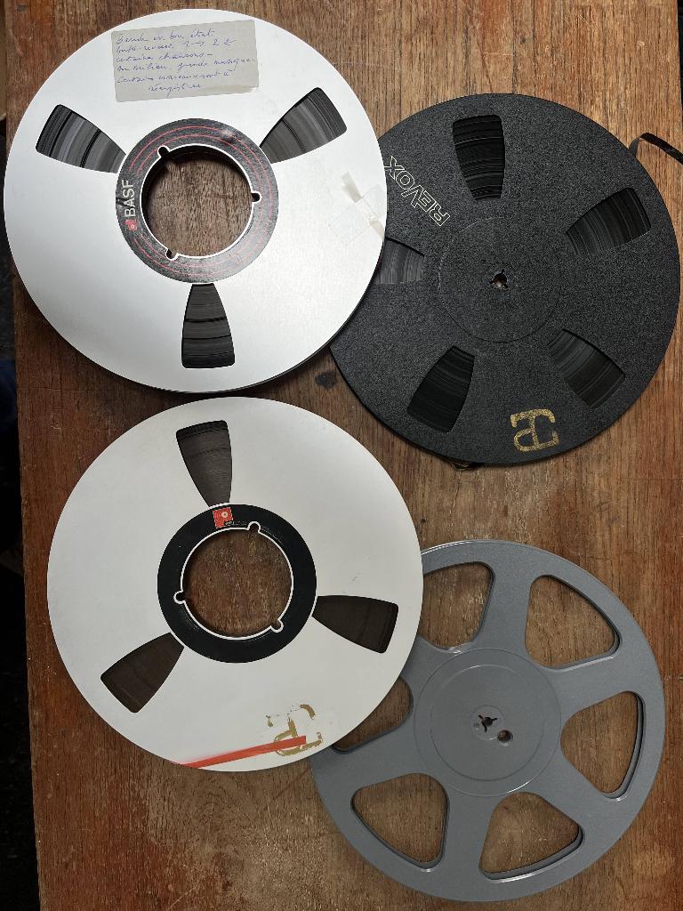 bandes magnetiques reel to reel tape recorder lot de 4, Enlèvement ou Envoi, Avec bandes