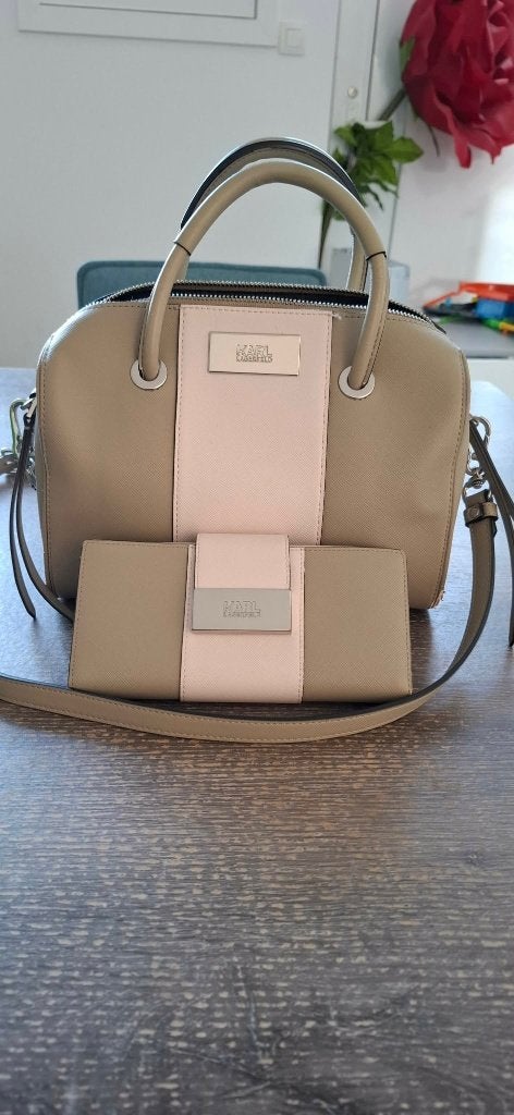 Sac à main Karl Lagerfeld + Porte feuille, Bijoux, Sacs & Beauté, Sacs | Sacs Femme, Utilisé, Sac à main, Vert, Enlèvement