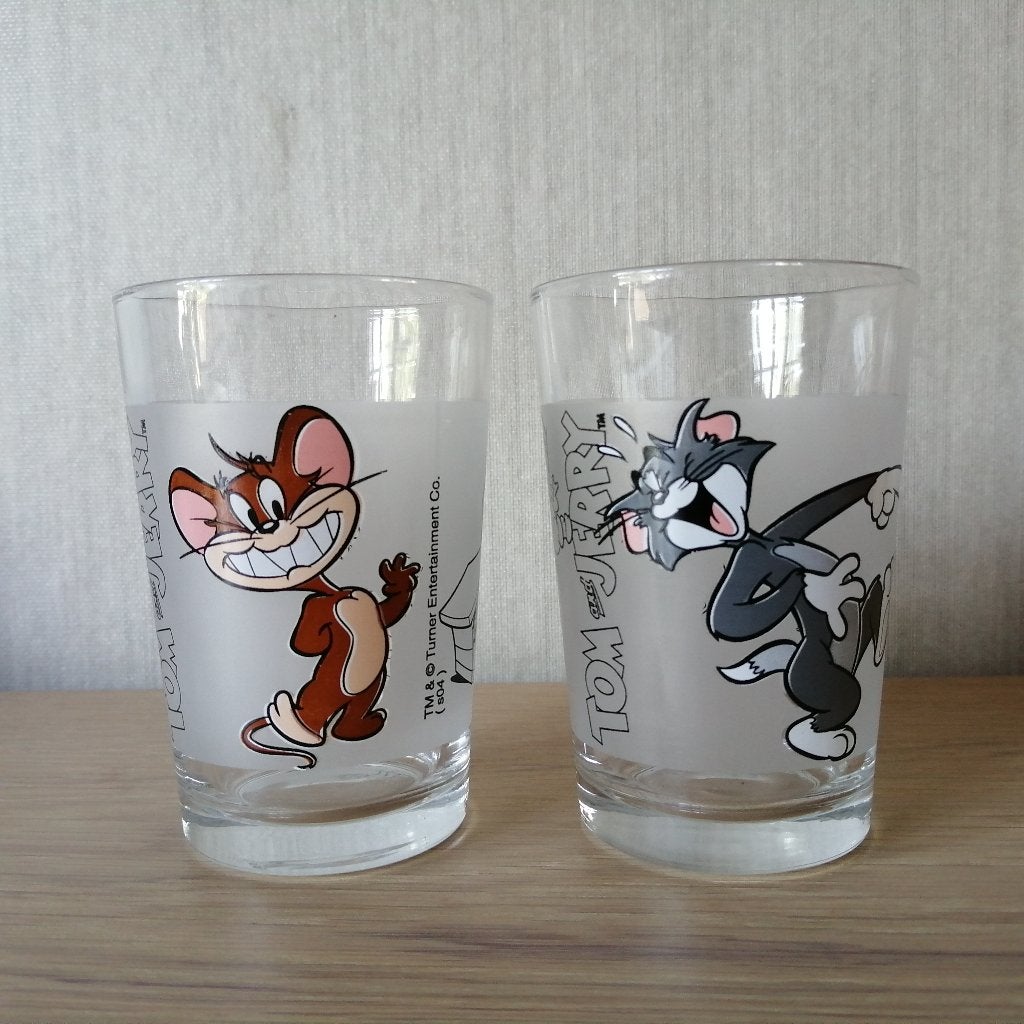 glazen Tom& Jerry, Quick Cola , Kabouter David, Ophalen, Zo goed als nieuw