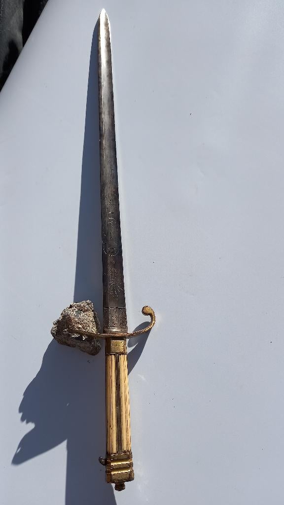 Brits Spadroon kortzwaard 1780 George III,, Ophalen of Verzenden, Landmacht, Zwaard of Sabel