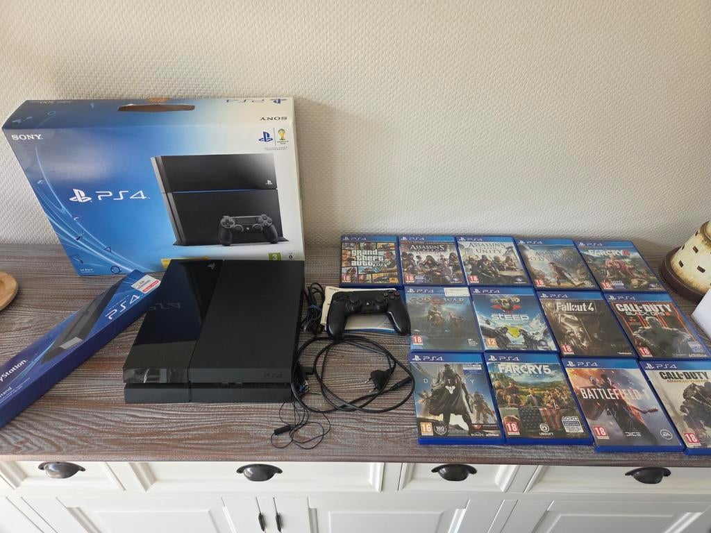 Playstation 4 + games, Games en Spelcomputers, Spelcomputers | Sony PlayStation 4, Ophalen of Verzenden