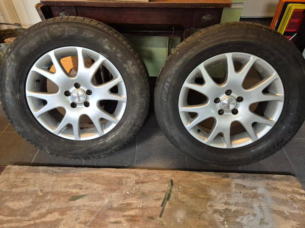 4 Velgen met banden 235/65 R17, Ophalen, Gebruikt, 17 inch, 235 mm