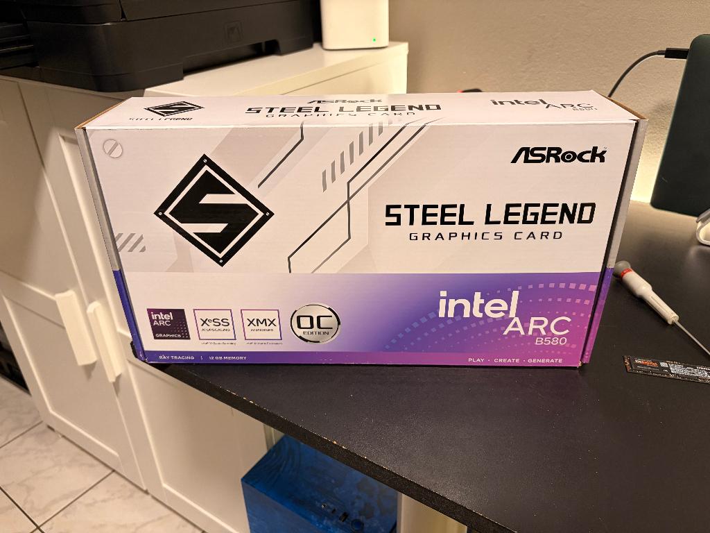 ASRock Intel Arc B580 Steel Legend (12 Go GDDR6), Neuf, GDDR6, PCI-Express 4, Enlèvement