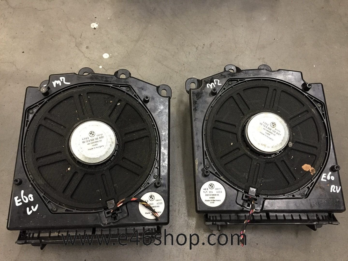 Speaker Subwoofer BMW 5 serie E60 E61 onder stoel, Auto diversen, Autoradio's, Ophalen of Verzenden, -, -, -