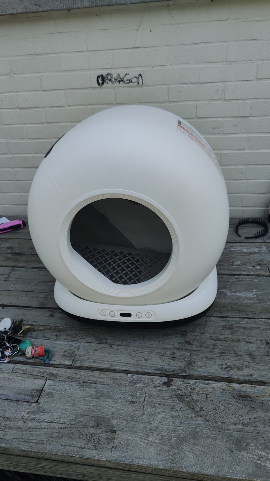Zedar kattenbak zelfreinigend + kattenzand, Animaux & Accessoires, Bacs à litière, Enlèvement ou Envoi, Autonettoyant, Comme neuf